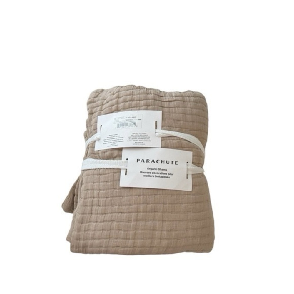 NWT Set of 2 x Parachute Organic Cotton King Size Pillow Cover Sham‎ Set